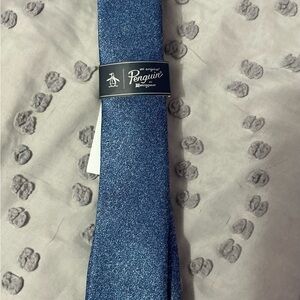 Original Penguin Textured Navy Tie